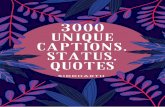 3000 UNIQUE CAPTIONS, STATUS, QUOTES - OurCaptions