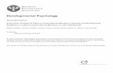 Developmental Psychology - APA PsycNET