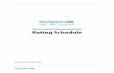 Rating Schedule - WorkplaceNL