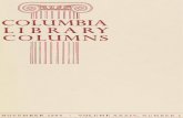 COLUMBIA LIBRARY COLUMNS