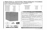 installation instructions - for induced draft gas furnaces