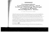 Cooperation, Communication and Critical Thinking through Content-based Investigative Tasks