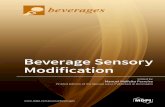 Beverage Sensory Modification - MDPI