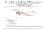 Tony Ray's Fokker EIII Eindecker - Servo Shop