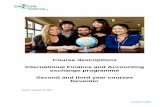Course descriptions International Finance and Accounting ...