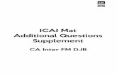 ICAI Mat Additional Questions Supplement
