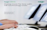 Doing more for less with HR technology tools - Sage
