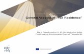 General Aspects of “Tax Residence” - EJTN