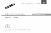 STUDY NOTES INDIRECT TAXATION - ICMAI.in