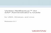 Veritas NetBackup™ for SAP Administrator's Guide