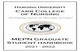 Carr College of Nursing MEPN Graduate Student handbook
