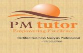 Certified Business Analysis Professional - pmtutor.org