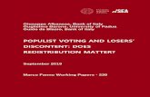 POPULIST VOTING AND LOSERS' DISCONTENT