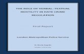 The Role of Verbal-Textual Hostility in Hate Crime Regulation