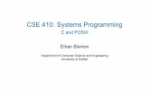CSE 410: Systems Programming - C and POSIX