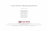 Train of Four Monitoring Device - Worcester Polytechnic Institute