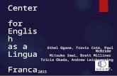 Center for English as a lingua franca: Program introduction