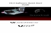 V4.5 Software Quick Start Guide | Soundcraft