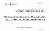 VCC-G32S21CL Product Specification & Operation Manual
