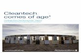 Cleantech comes of age* - Criticaleye