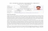 ch. charan singh university, meerut faculty profile