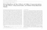 Investigation of the Effect of Filler Concentration on the Flow ...