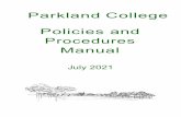 Parkland College Policies and Procedures Manual