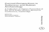 Current Perspectives in Sudanese and Nubian Archaeology