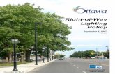 Right-of-Way Lighting Policy - City of Ottawa