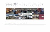 Community Open Houses Report - Transylvania County