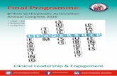 Final Programme - British Orthopaedic Association