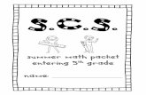 Summer Math Packet Entering 5th Grade Name - Squarespace