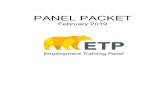ETP Feb Panel Packet