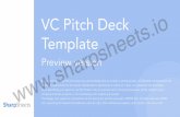VC Pitch Deck Template - SharpSheets