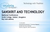 Sanskrit and Technology - Overview