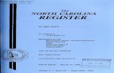 North Carolina register [serial] - NC.gov
