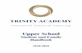 Upper School - Student and Family Handbook - Trinity Academy