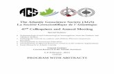 program and abstracts - Atlantic Geoscience Society