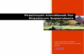 Practicum Handbook for Practicum Supervisors