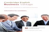 Information for candidates - Cambridge English