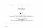 ACQUISITION AGREEMENT ISSUES - Jackson Walker LLP