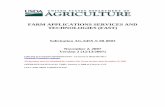 FARM APPLICATIONS SERVICES AND TECHNOLOGIES ...