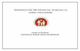 TRAININGS FOR THE FINANCIAL YEAR (2012-13)