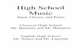 High School Music Packet
