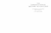 CONSTITUTIONAL HISTORY OF ENGLAND