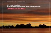 XI Jornadas de Investigación en Geografía - UNL