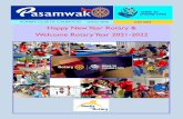 Happy New Year Rotary & Welcome Rotary Year 2021-2022