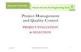 Project Management and Quality Control