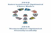 2018 Nemzetközi Optimist Osztályszabály 2018 International ...