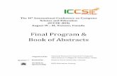 Final Program & Book of Abstracts - ieee iccse